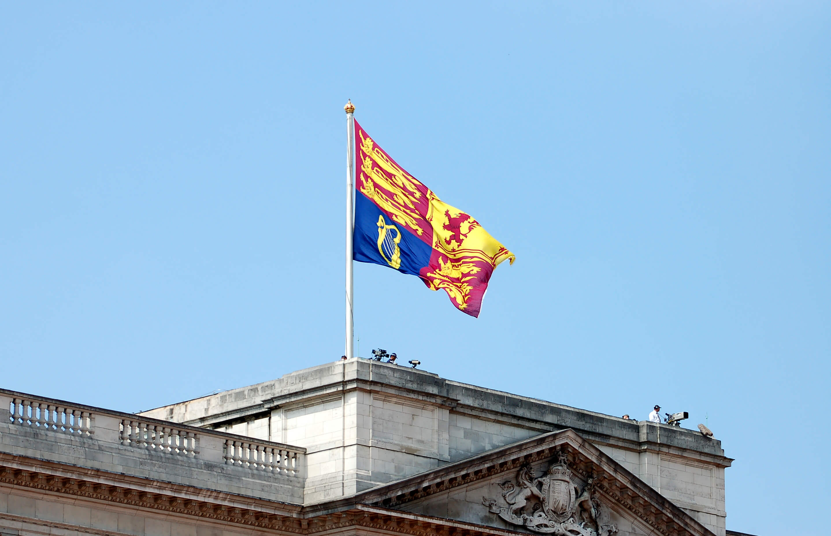 Royal Standard flag Buckingham Palace