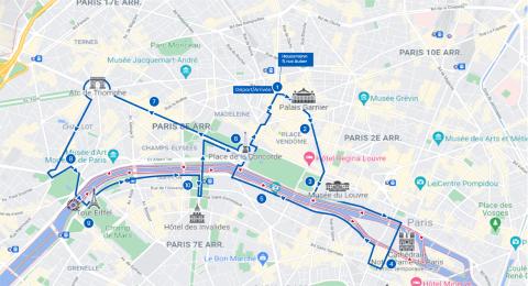 Tootbus Paris Discovery Map Tootbus Paris Discovery Map